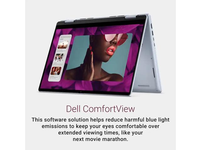 Dell - Inspiron - 14" 2K 2-in-1 Touchscreen Laptop - AMD Ryzen 5 8640HS 2023 - 16GB Memory - 512GB Storage - Ice Blue - image 6