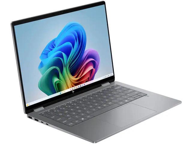 HP - OmniBook X Flip 2-in-1 - Copilot+ PC - 14" 2K Touch-Screen Laptop - AMD Ryzen AI 5 340 2025 - 16GB Memory - 512GB SSD - Meteor Silver - image 7