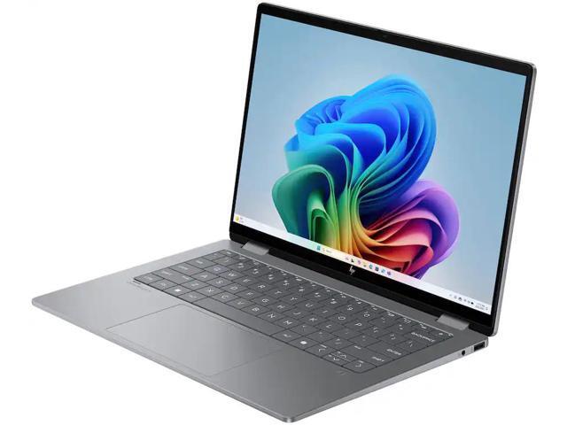 HP - OmniBook X Flip 2-in-1 - Copilot+ PC - 14" 2K Touch-Screen Laptop - AMD Ryzen AI 5 340 2025 - 16GB Memory - 512GB SSD - Meteor Silver - image 6