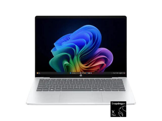 HP - OmniBook 5 - Copilot+ PC - 14" 2K OLED Touch-Screen Laptop - Snapdragon X Plus 2025 - 16GB Memory - 512GB SSD - Glacier Silver - image 3