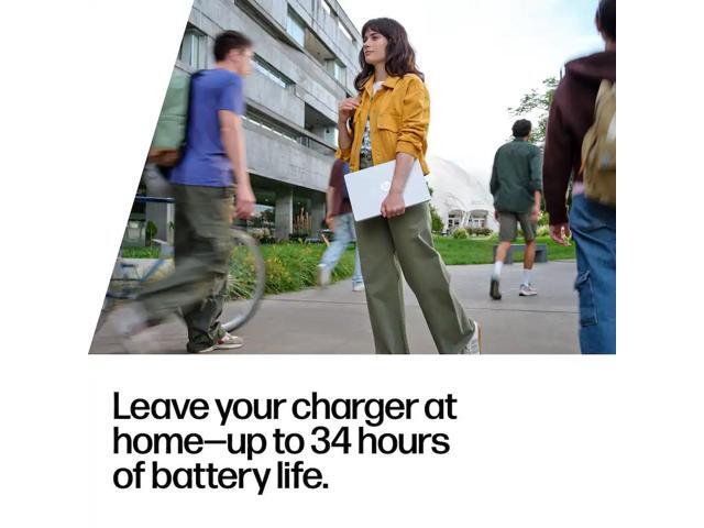 HP - OmniBook 5 - Copilot+ PC - 14" 2K OLED Touch-Screen Laptop - Snapdragon X Plus 2025 - 16GB Memory - 512GB SSD - Glacier Silver - image 5