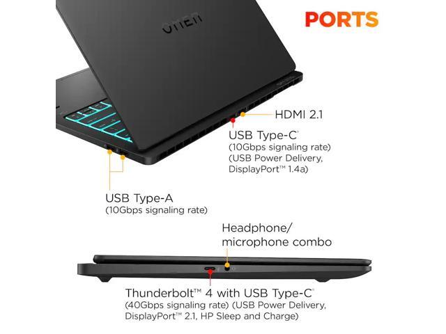 HP OMEN - Transcend 14" 120Hz 3K OLED Gaming Laptop - Intel Core Ultra 9-285H - 32GB Memory - NVIDIA GeForce RTX 5070 - 1TB SSD - Shadow Black - image 4