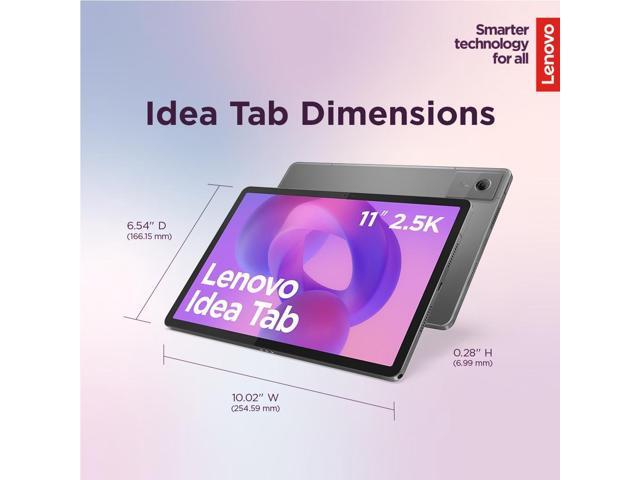 Lenovo Idea Tab - College Tablet - 11 2.5K IPS Touchscreen Display - 90Hz - MediaTek Dimensity 6300-4 GB Memory - 128 GB Storage - Integrated Arm...