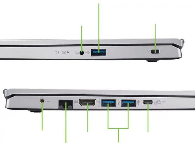 Acer - Aspire Go 15 – 15.6" FHD Laptop – AMD Ryzen 7 7730U 2023 – AMD Radeon Graphics - 16GB DDR4 – 512GB PCIe Storage - Pure Silver - image 3