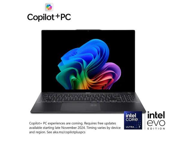 Acer - Swift 16 AI - 16' 3K OLED Touch Laptop - Copilot+ PC Intel Core Ultra 7 Series 2 16GB Memory 1TB SSD - Ice Black