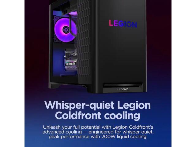 Lenovo - Legion Tower 5i Gaming Desktop - Intel Core Ultra 7 Processor 265F - 32GB RAM - NVIDIA RTX 5060Ti 8GB - 1TB SSD - Eclipse Black