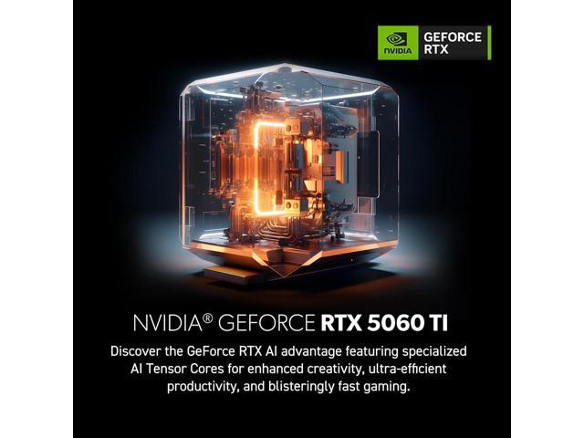 msi Codex Z2 Gaming Desktop: AMD R7-8700F, GeForce RTX 5060Ti, 16GB DDR5, 1TB m.2 NVMe SSD, USB Type-C, VR-Ready, Windows 11 Home: A8NVM-671US