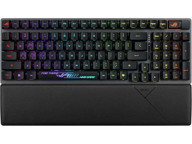 ASUS ROG Strix Scope II 96 RX Wireless Optical Gaming Keyboard 96% Full-Size, Tri-Mode Connectivity, Pre-lubed ROG RX Red Linear Switches PBT...