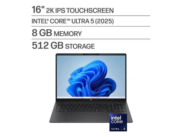 HP - OmniBook 3 16" 2K Touchscreen Laptop - Intel Core Ultra 5 (2025) - 8GB Memory - 512GB SSD - Mica Silver - image 2