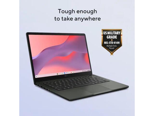 ASUS - CX14 14" FHD Chromebook Plus Laptop with Google AI - Intel Core 3 (2025) - 8GB Memory - 128GB Storage - Hunter Green - image 3