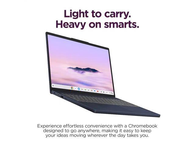 Lenovo - Chromebook Plus 15.3" 2K Touchscreen Laptop - Intel Core 3 Processor N355 2025 - 8GB Memory - 128GB UFS - Cosmic Blue - image 4