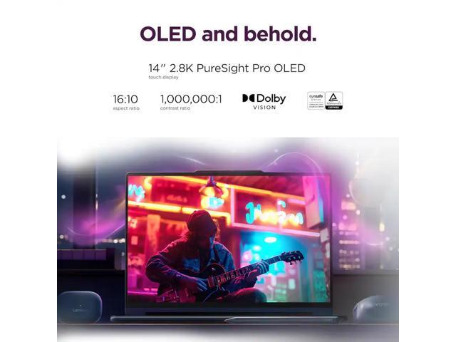 Lenovo - Yoga 9i 2-in-1 Aura Edition 14" 3K OLED Touchscreen Laptop - Core Ultra 7 Processor 355 2026- 32GB Memory- 1TB Storage - Cosmic Blue - image 5