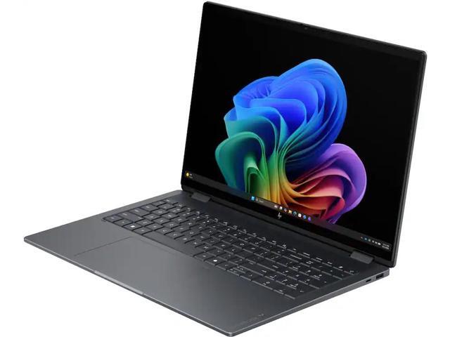 HP - OmniBook X Flip 2-in-1 - 16" 2K OLED Touchscreen Laptop - Intel Core Ultra 7 (2026) - 16GB Memory - 1TB SSD - Copilot+ - Eclipse Gray - image 5