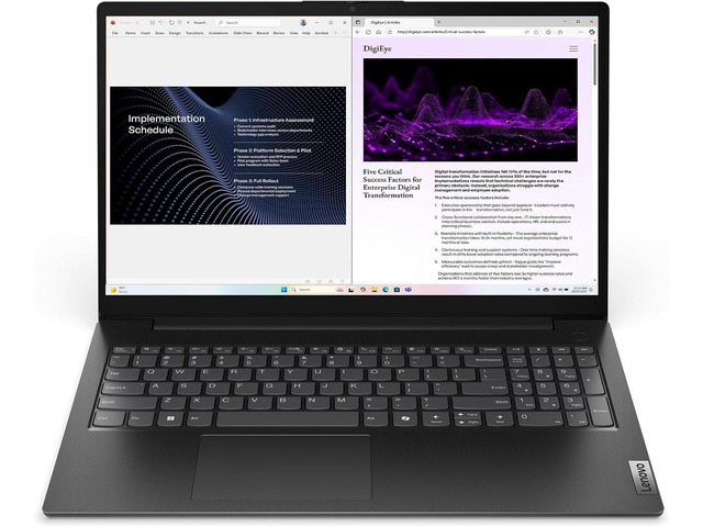 Lenovo V15 Gen 5 - Business Laptop - Intel Core 5 210H CPU - 15.6' FHD Display - 16GB RAM - 512GB SSD Storage - Integrated Intel Graphics - Webcam...