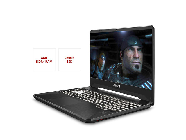 Asus TUF FX505DT Gaming Laptop, 15.6" 120Hz Full HD, AMD Ryzen 5 R5-3550H Processor, GeForce GTX 1650 Graphics, 8GB DDR4, 256GB PCIe SSD, Gigabit...