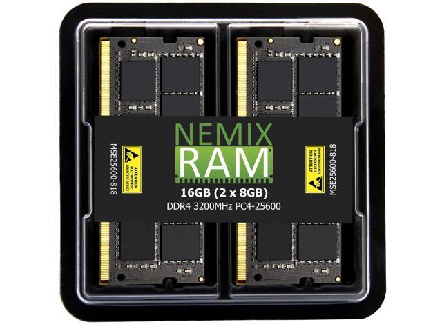 NEMIX RAM 16GB (2X8GB) DDR4 3200MHZ PC4-25600 1Rx8 1.2V 260-PIN ECC SODIMM KIT