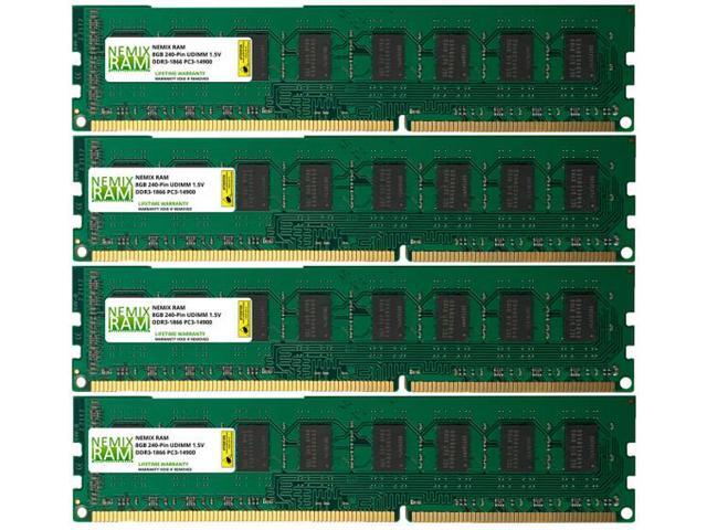 32GB (4x8GB) DDR3 1866 (PC3 14900) Desktop Memory Module