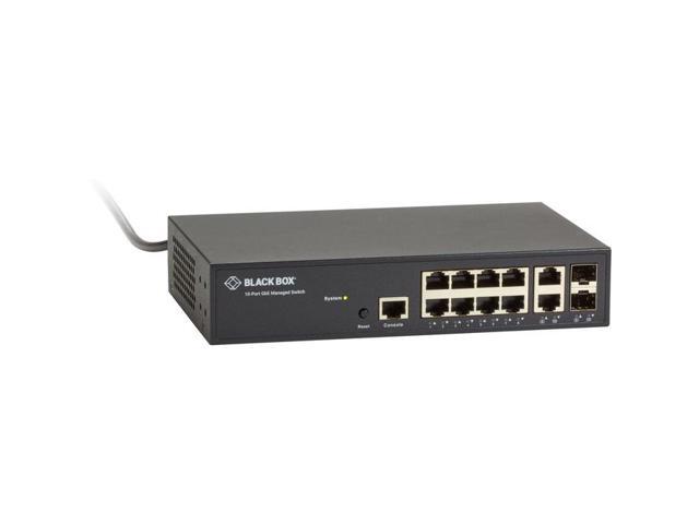 Black Box Gigabit Managed Ethernet Switch - 10-Ports
