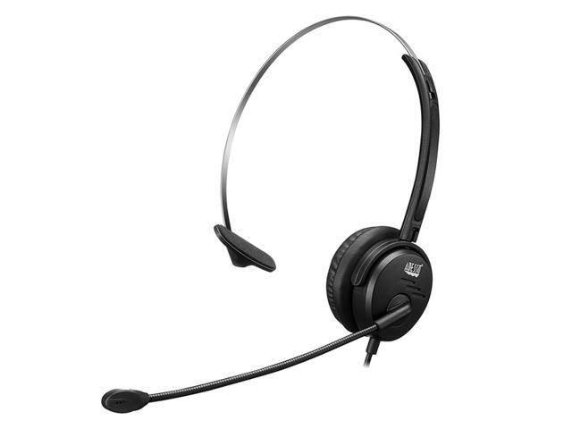 Adesso Xtream P1 USB Wired Multimedia Headset with Microphone Monaural Over the Head Black XTREAMP1