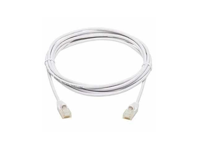 TRIPP LITE N261AB-S15-WH 15 ft. Safe-IT Cat6a 10G-Certified Snagless Antibacterial Slim UTP Ethernet Cable (RJ45 M/M), White