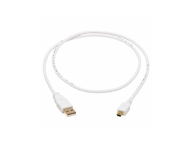 Tripp Lite U030AB-003-WH 3 ft. Safe-IT USB-A to USB Mini-B Antibacterial Cable (M/M), USB 2.0, White, 3-ft. (0.91 m)