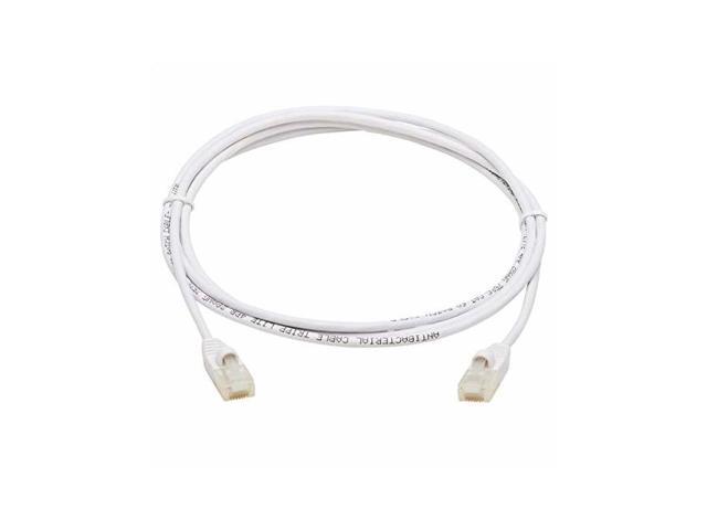 TRIPP LITE N261AB-S07-WH 7 ft. Safe-IT Cat6a 10G-Certified Snagless Antibacterial Slim UTP Ethernet Cable (RJ45 M/M), White