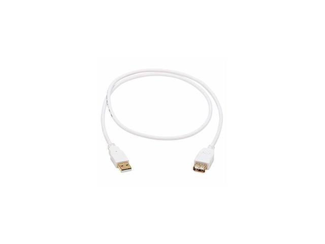 Tripp Lite U024AB-003-WH 3 ft. Safe-IT USB-A Antibacterial Extension Cable (M/F), USB 2.0, White, 3 ft. (0.91 m)