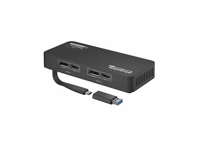 Plugable USB 3.0 and USB-C 4K DisplayPort and HDMI Dual Monitor Adapter - image 8