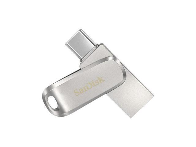 SanDisk - Ultra Dual Drive Luxe 256GB USB 3.1, USB Type-C Flash Drive - Silver - image 9