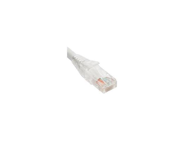 PATCH CORD CAT5e CLEAR BOOT 3' WHITE