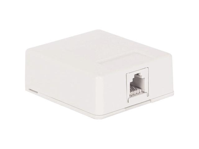 ICC IC625SB6WH SURFACE MOUNT JACK, 6P6C, WHITE