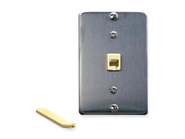 Photos - Chandelier / Lamp ICC IC630DA6SS WALL PLATE IDC 6P6C STAINLESS STEEL 