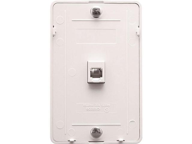 Photos - Chandelier / Lamp ICC Wall Plate IDC 6P6C - White -IC630DB6WH 