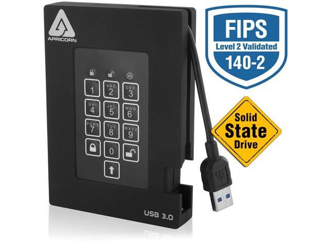 Apricorn Aegis Padlock A25-3PL256-S512F 512 GB External Solid State Drive