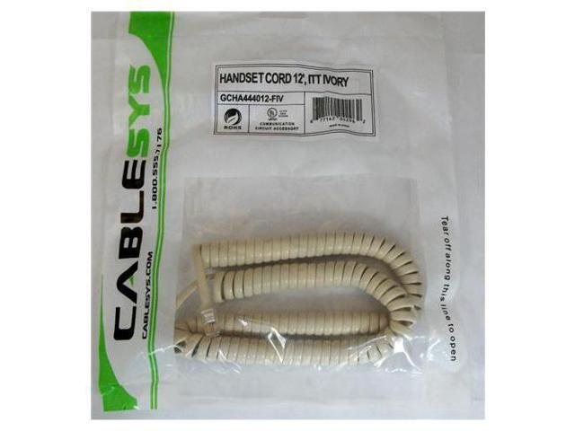 GCHA444012-FIV / 12 IVORY Handset Cord