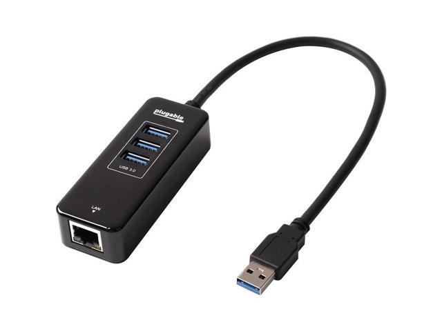 Plugable USB Hub with Ethernet, 3 Port USB 3.0 Bus Powered Hub with Gigabit Ethernet - image 10