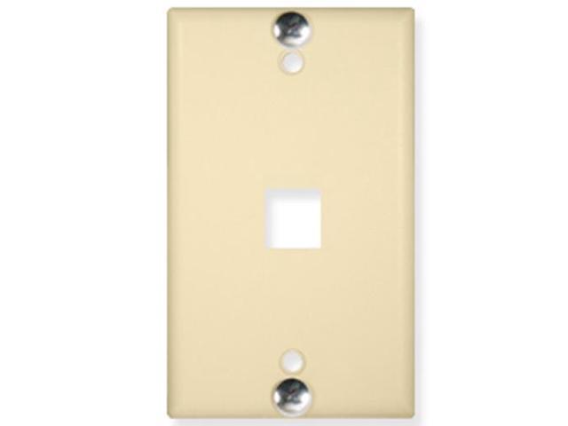 Photos - Chandelier / Lamp ICC WALL PLATE, PHONE, FLUSH, 1-PORT, IVORY IC107FFWIV 