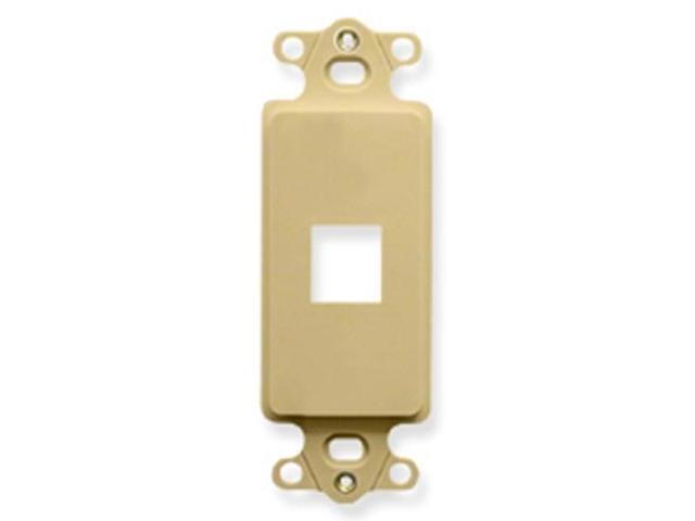 ICC (INTL CONN & CABLE CORP) 1 PORT DECOREX INSERT IVORY - H2-107DI1IV