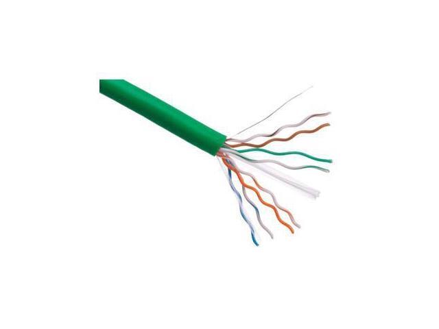 Axiom C6BCS-N1000-AX Cat6 23Awg 4-Pair Solid Conductor 550Mhz Bulk Cable Spool 1000Ft (Green)