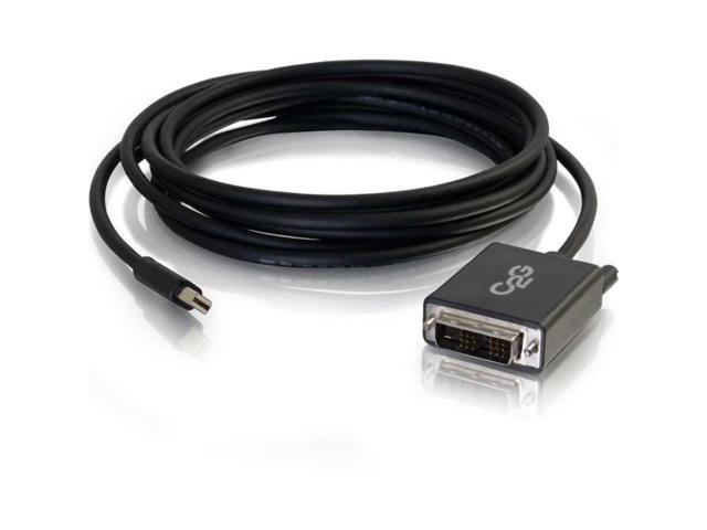 C2G 54335 C2G 6ft Mini DisplayPort Male to Single Link DVI-D Male Adapter Cable - Black - DisplayPort/DVI-D for Monitor, Notebook, Tablet - 6 ft -...