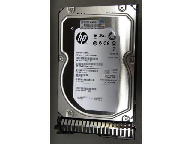 HPE 628182-001 3 TB Hard Drive - 3.5' Internal - SATA (SATA/600)
