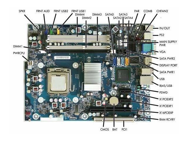 Hp 531965-001 Motherboard For 6000 Pro Microtower Business Desktop