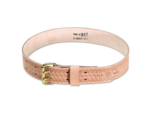 Klein Tools 409-5415L Heavy-Duty Embossed Leather Tool Belt - Large