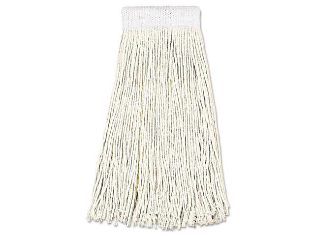 Boardwalk Mop Head Premium Saddleback Head Cotton Fiber 24oz White 12/Carton
