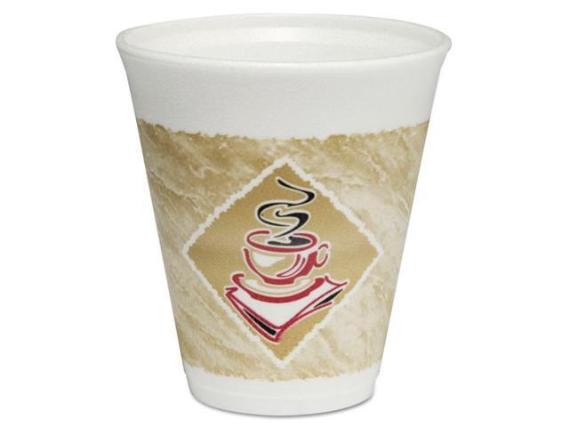 Photos - Other kitchen appliances Dart Cafe G Foam Hot/Cold Cups, 12 Oz, Brown/Red/White, 1, 000/Carton 12X1 