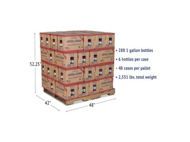 UPC 075140711352 product image for Crystal Geyser 125142 Alpine Spring Water, 1 Gal Bottle, 6/Case, 48 Cases/Pallet | upcitemdb.com