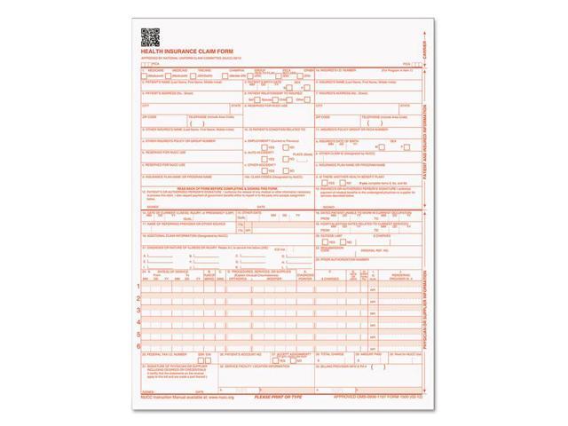 TOPS Centers for Medicare and Medicaid Services Forms 8 1/2 x 11 500 Forms/Pack 50126RV