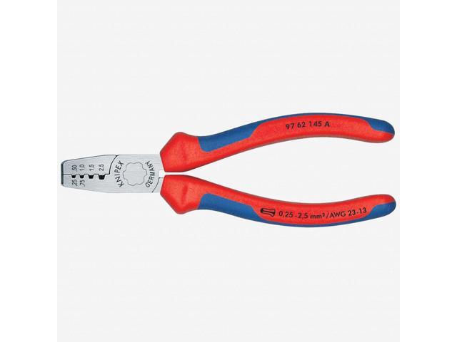 KNIPEX 97 62 145 A 5 3/4 in Crimper 23 to 13 AWG