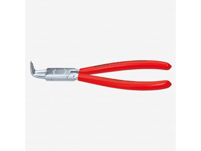 Knipex 44-23-J21 90 Degree Angled Tip Internal Circlip Pliers 19-60 mm dia - Chrome w/ Plastic Grip