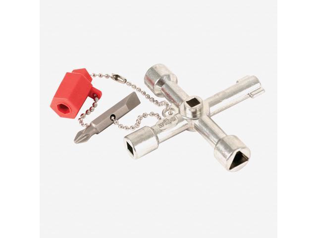 WIHA 21103 Control Cabinet Key,Dbl Ended